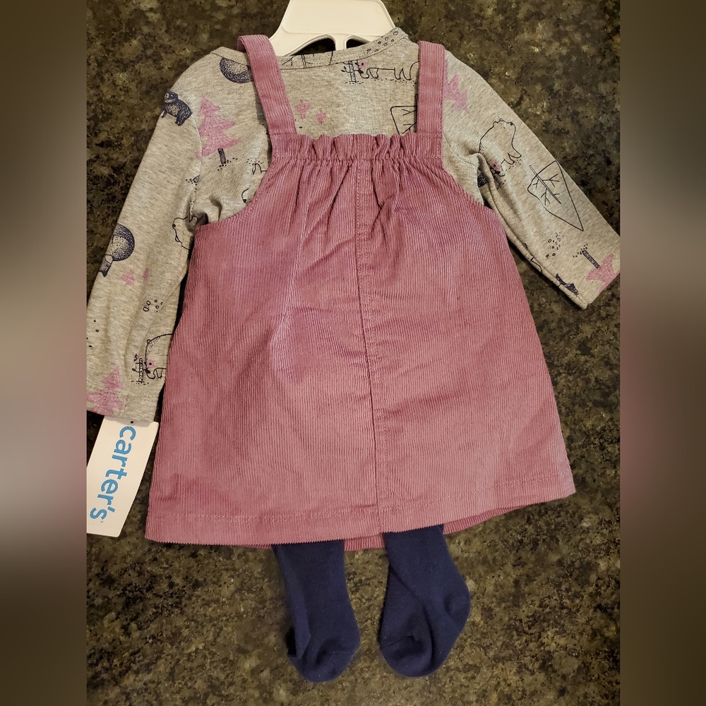 Corduroy 3 piece baby girl set